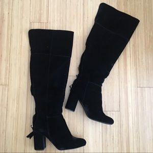 Velvet Over-the-knee Boots